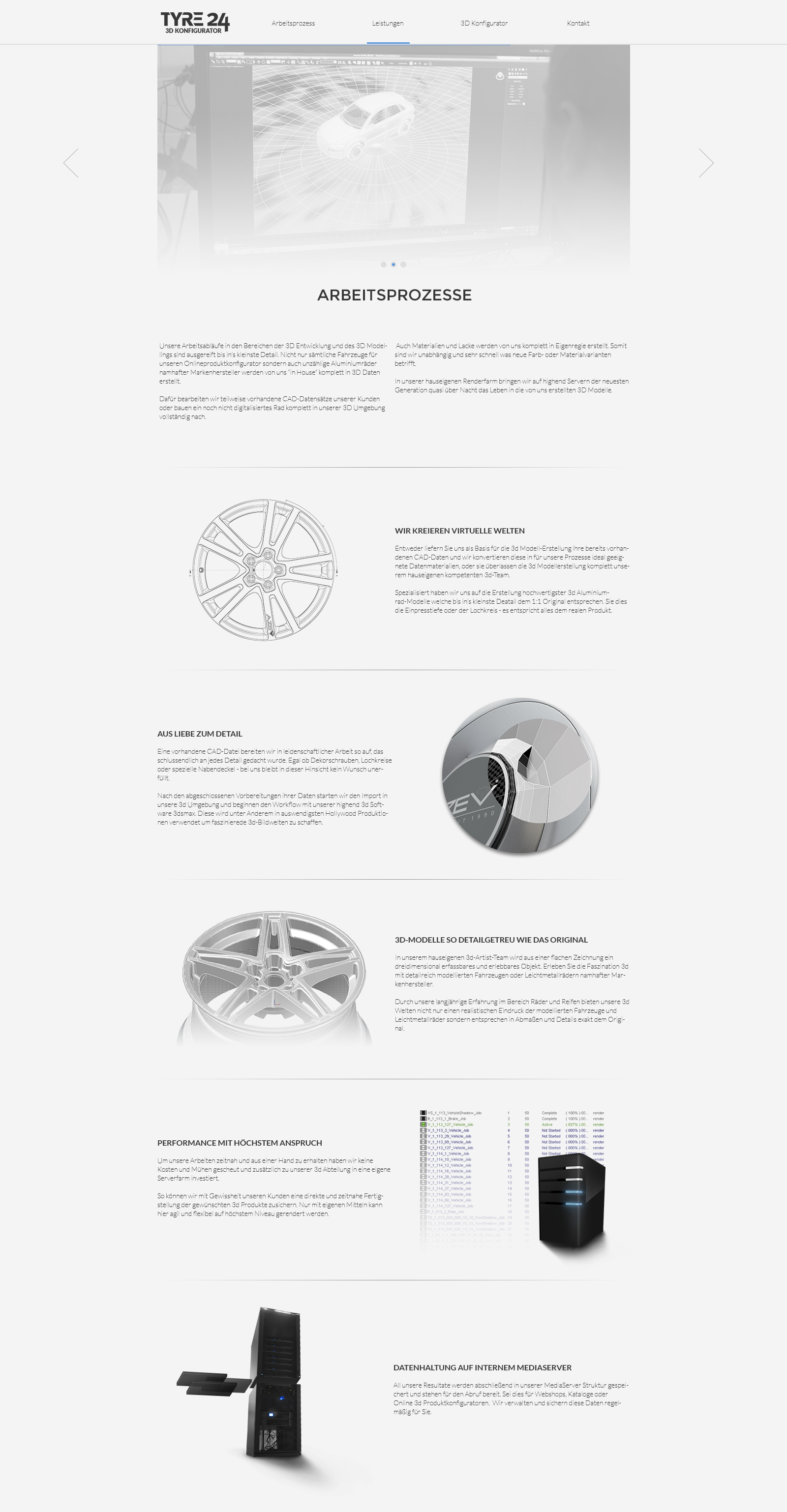 ALZURA 3D-Alu-Konfigurator — Prozess-Ansicht